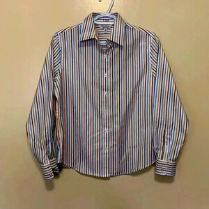 Tabi petite, 100% cotton, Wrinkle Resistant Striped  Button Down Shirt, NWOT